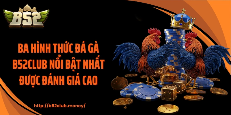 Ba hình thức đá gà B52CLUB nổi bật nhất được đánh giá cao